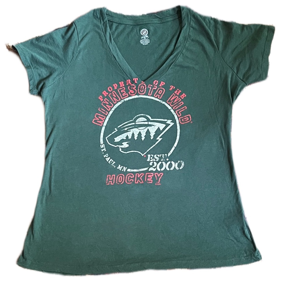 Property of Minnesota Wild V Neck T-shirt